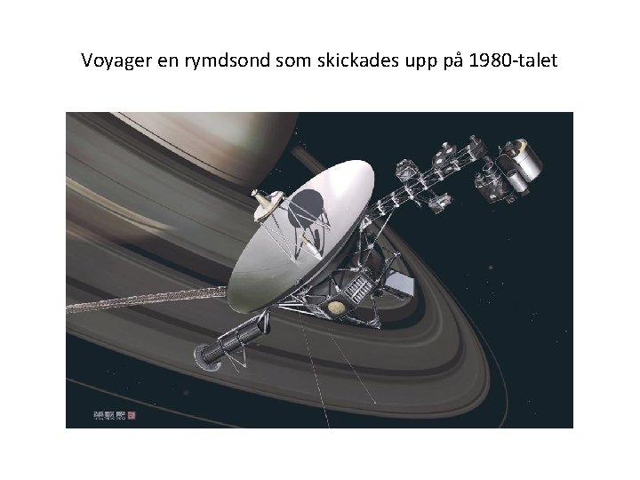 Voyager en rymdsond som skickades upp på 1980 -talet 