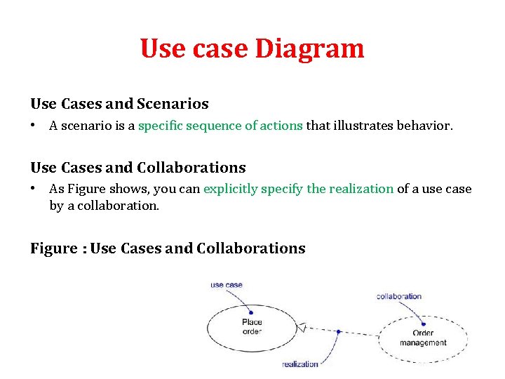 Use case Diagram Use Cases and Scenarios • A scenario is a specific sequence Use case Diagram Use Cases and Scenarios • A scenario is a specific sequence
