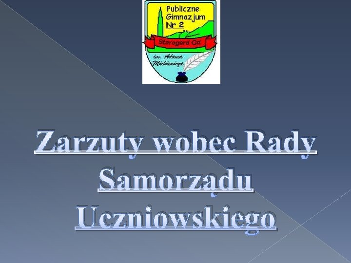 Zarzuty wobec Rady Samorządu Uczniowskiego 