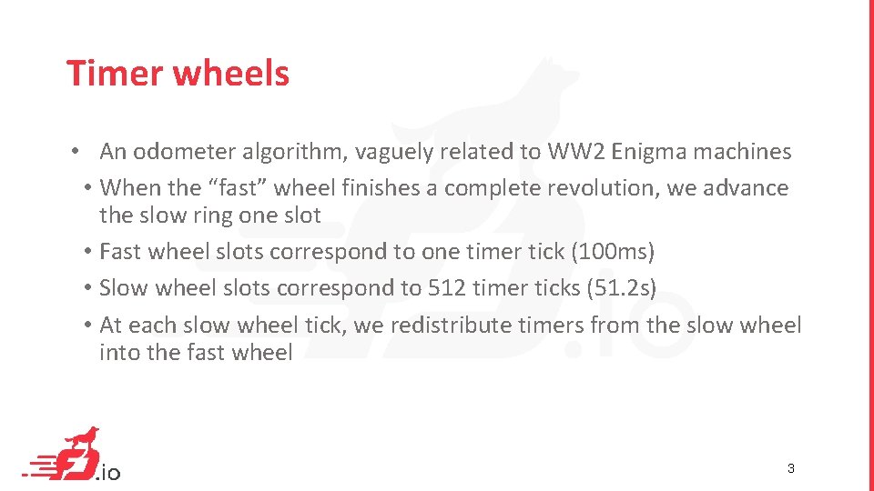 Timer wheels • An odometer algorithm, vaguely related to WW 2 Enigma machines •