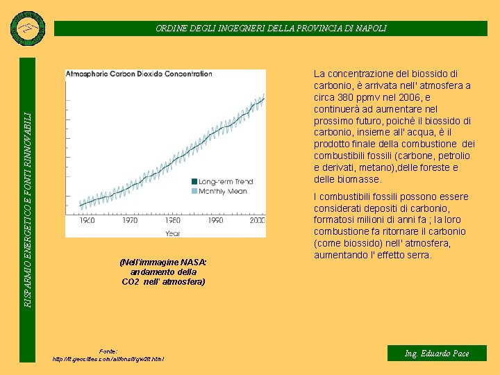 RISPARMIO ENERGETICO E FONTI RINNOVABILI ORDINE DEGLI INGEGNERI DELLA PROVINCIA DI NAPOLI La concentrazione