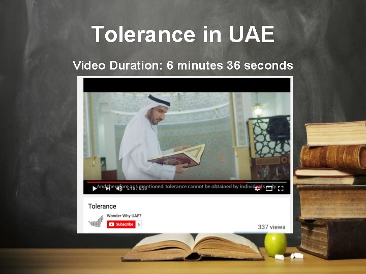 Tolerance in UAE Video Duration: 6 minutes 36 seconds 