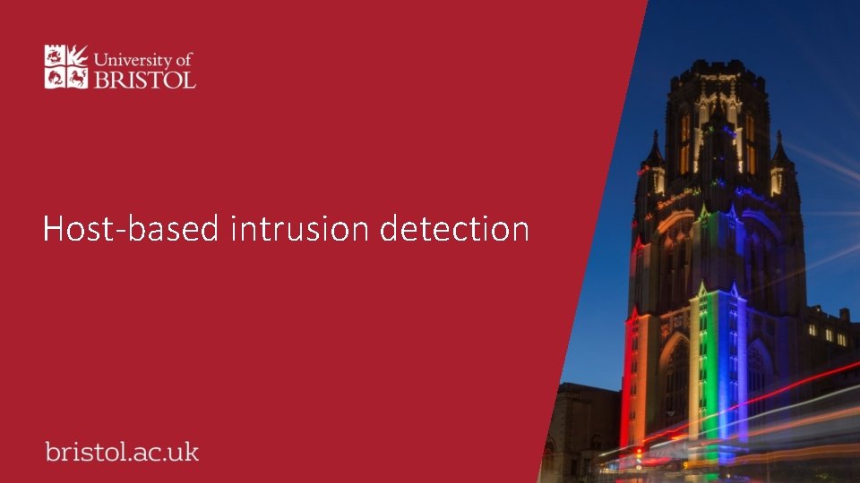 Host-based intrusion detection 