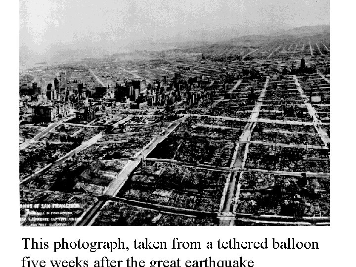 This photograph, taken from a tethered balloon 