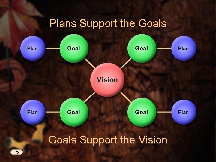 Plans Support the Goals Support the Vision 15 