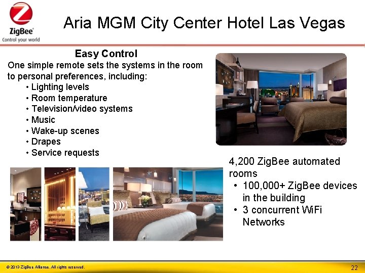 Aria MGM City Center Hotel Las Vegas Easy Control One simple remote sets the