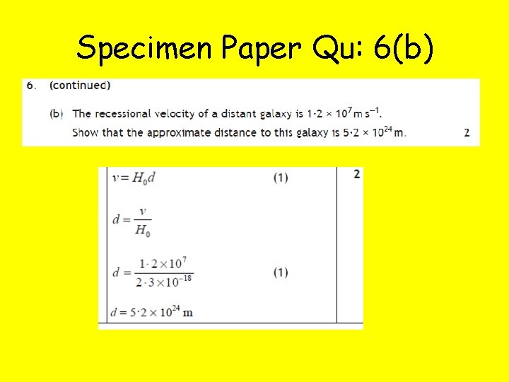 Specimen Paper Qu: 6(b) 