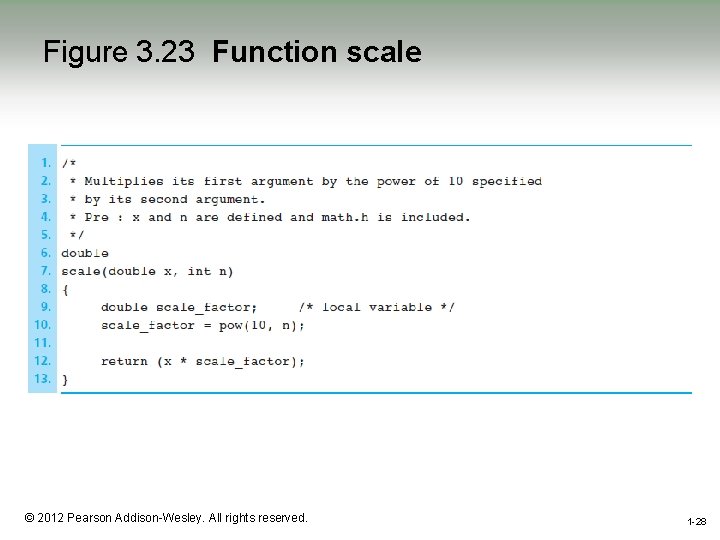 Figure 3. 23 Function scale 1 -28 © 2012 Pearson Addison-Wesley. All rights reserved.