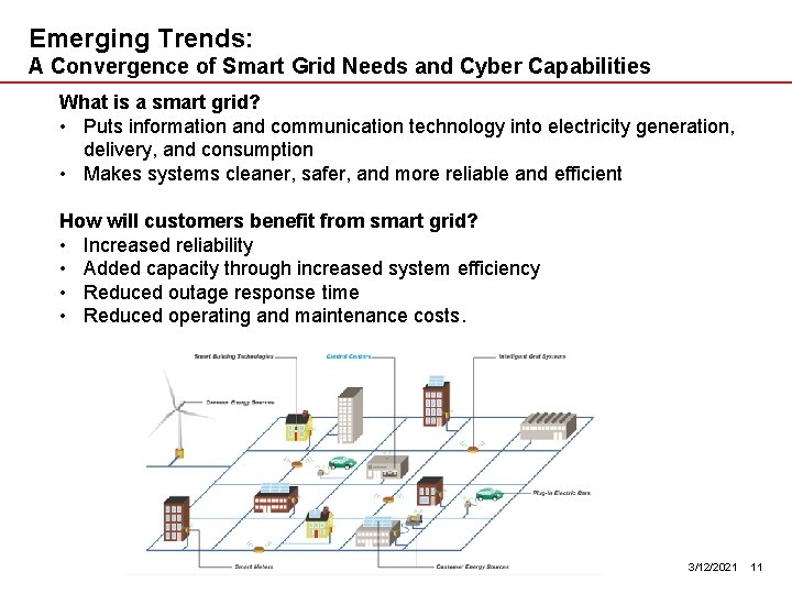 Emerging Trends: A Convergence of Smart Grid Needs and Cyber Capabilities What is a