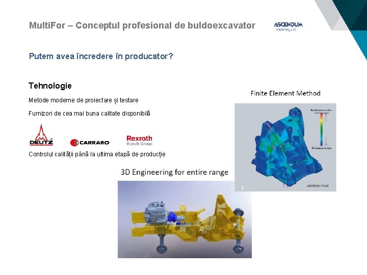 Multi. For – Conceptul profesional de buldoexcavator Putem avea încredere în producator? Tehnologie Metode