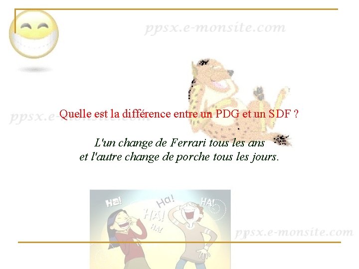 Quelle est la différence entre un PDG et un SDF ? L'un change de