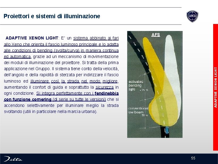  Proiettori e sistemi di illuminazione AFS ADAPTIVE XENON LIGHT: E’ un sistema abbinato