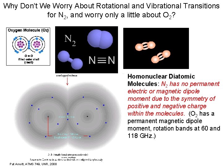 Why Don’t We Worry About Rotational and Vibrational Transitions for N 2, and worry