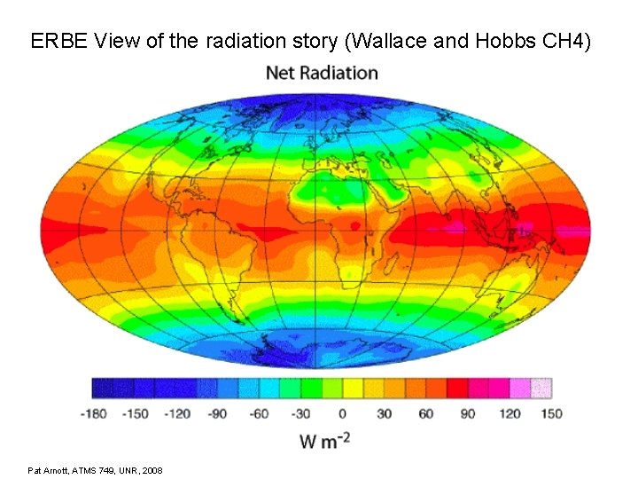 ERBE View of the radiation story (Wallace and Hobbs CH 4) Pat Arnott, ATMS