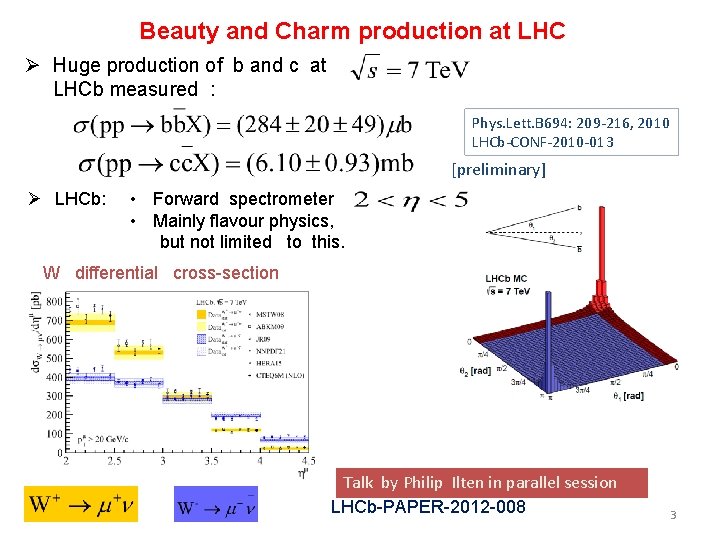 Beauty and Charm production at LHC Ø Huge production of b and c at
