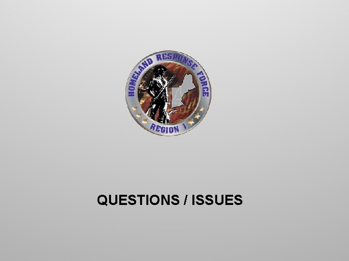 QUESTIONS / ISSUES 
