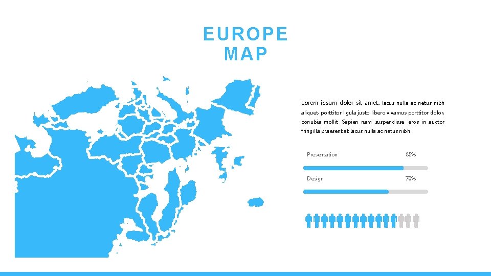 EUROPE MAP Lorem ipsum dolor sit amet, lacus nulla ac netus nibh aliquet, porttitor