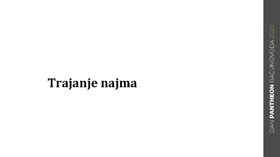 Trajanje najma 