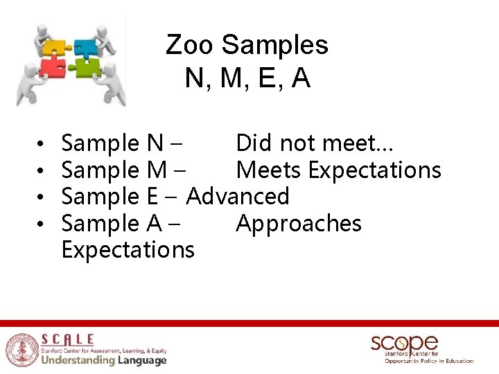 Zoo Samples N, M, E, A • • Sample N – Did not meet…
