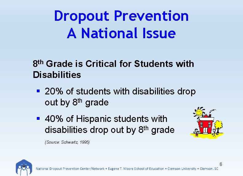 Dropout Prevention A National Issue 8 th Grade is Critical for Students with Disabilities