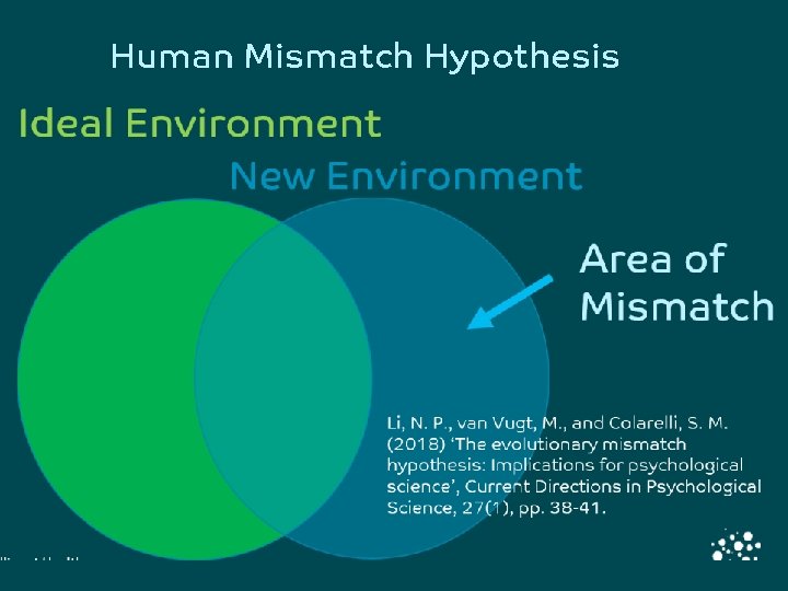 Human Mismatch Hypothesis Ideal Environment New Environment Area of Mismatch Li, N. P. ,