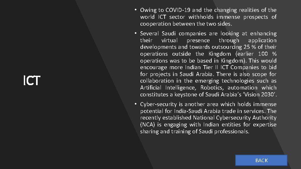  • Owing to COVID-19 and the changing realities of the world ICT sector