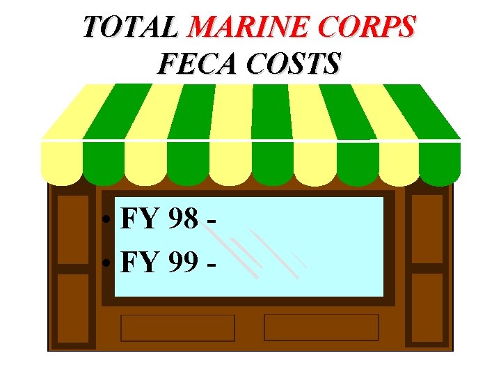 TOTAL MARINE CORPS FECA COSTS • FY 98 • FY 99 - 