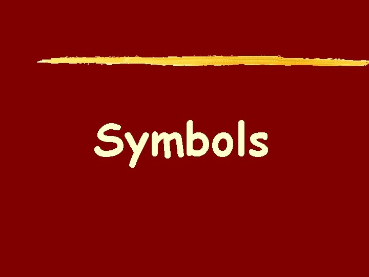 Symbols 