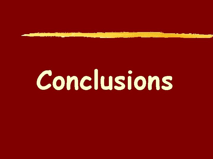 Conclusions 