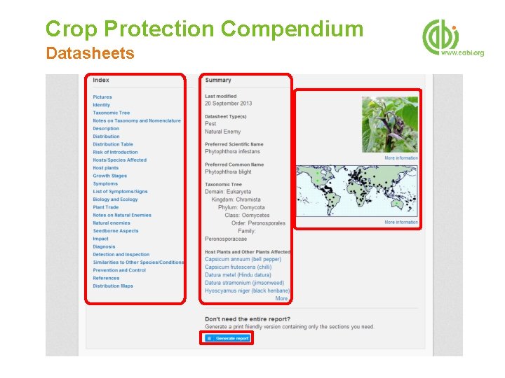 Crop Protection Compendium Datasheets 