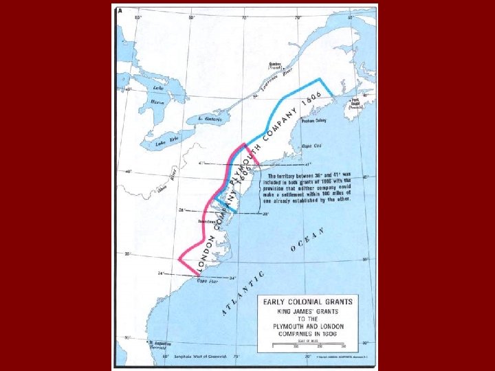 Map of Virginia Companies latitude of influence 
