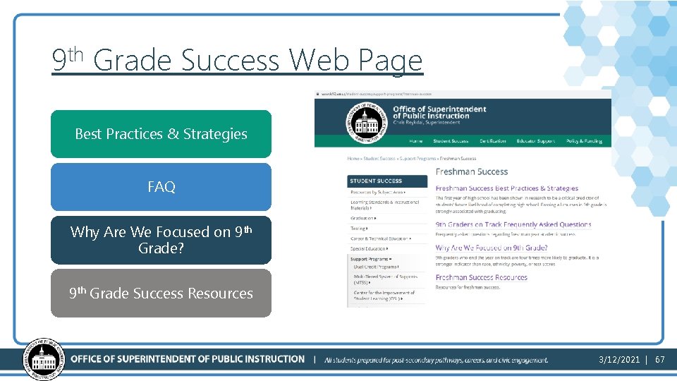 th 9 Grade Success Web Page Best Practices & Strategies FAQ Why Are We