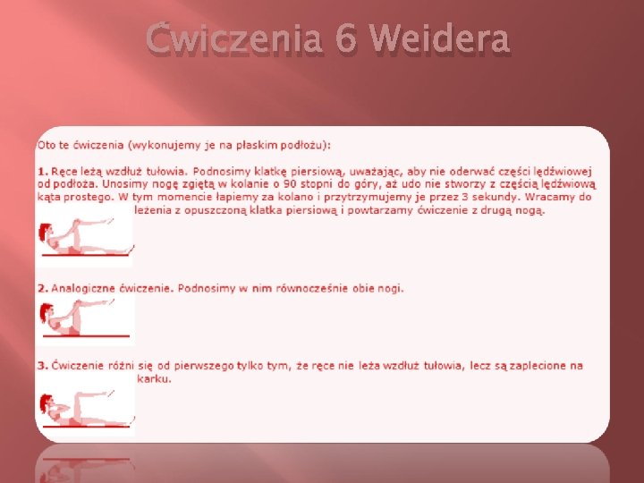 Ćwiczenia 6 Weidera 