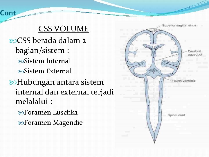 Cont CSS VOLUME CSS berada dalam 2 bagian/sistem : Sistem Internal Sistem External Hubungan