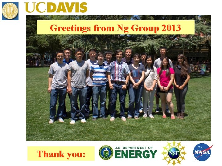 Greetings from Ng Group 2013 Thank you: 