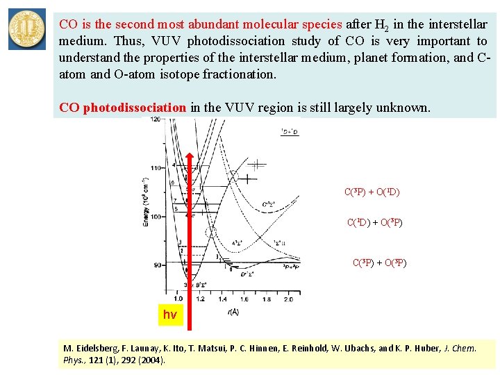 CO is the second most abundant molecular species after H 2 in the interstellar