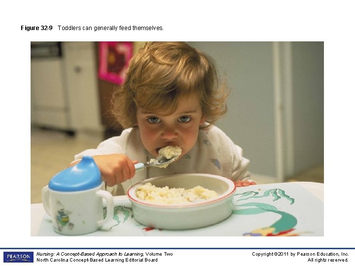 Figure 32 -9 Toddlers can generally feed themselves. Nursing: A Concept-Based Approach to Learning,