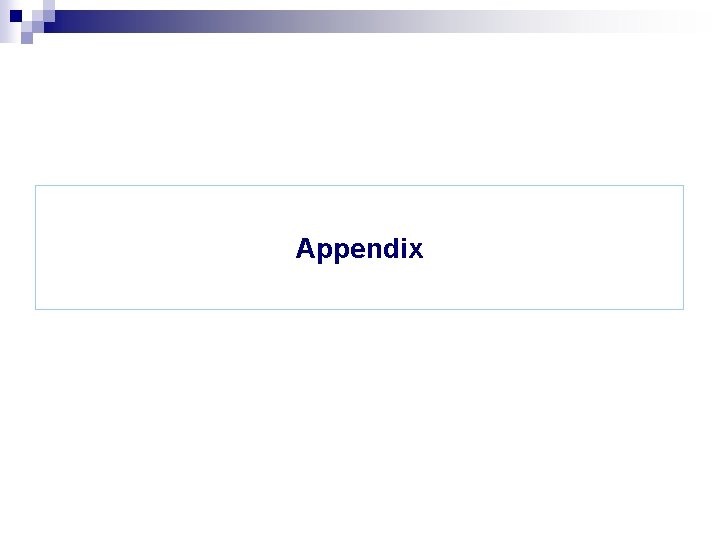 Appendix 