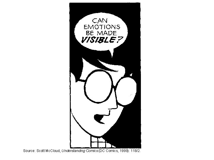 Source: Scott Mc. Cloud, Understanding Comics (DC Comics, 1999): 118/2. 