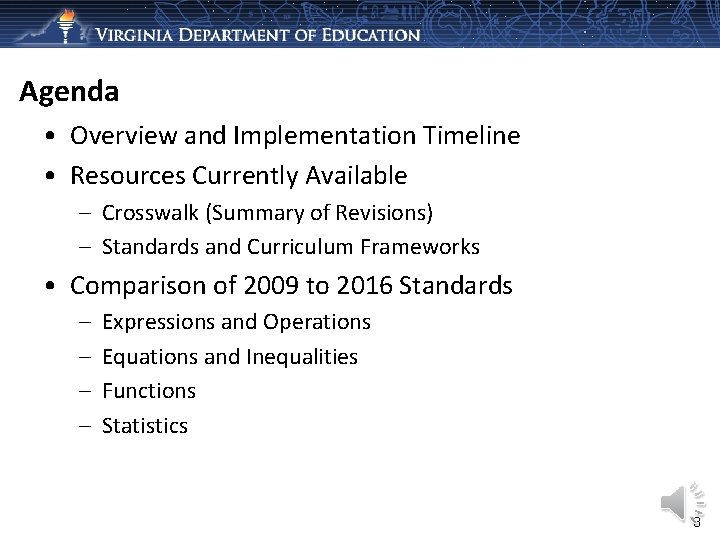 Agenda • Overview and Implementation Timeline • Resources Currently Available – Crosswalk (Summary of