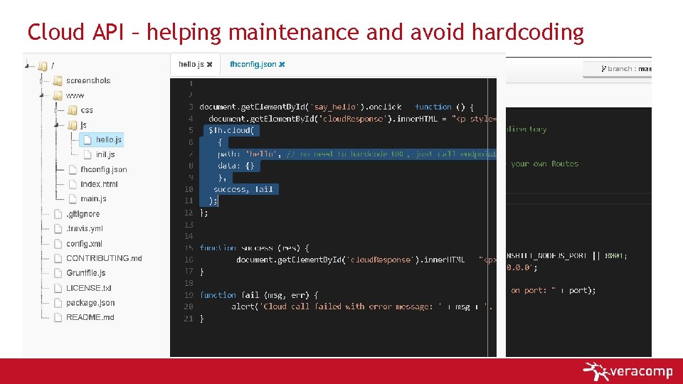 Cloud API – helping maintenance and avoid hardcoding 