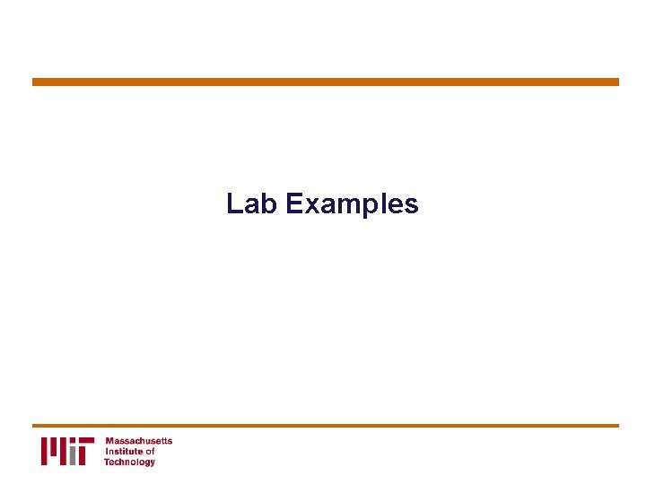 Lab Examples 