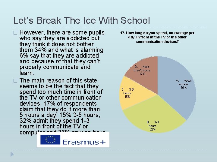 Let’s Break The Ice With School However, there are some pupils who say they Let’s Break The Ice With School However, there are some pupils who say they