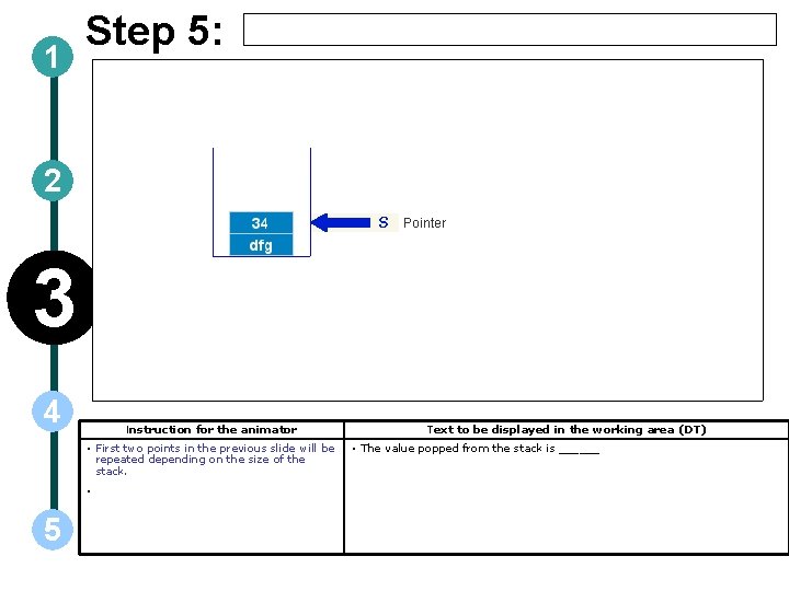 1 Step 5: 2 3 4 Instruction for the animator • First two points 1 Step 5: 2 3 4 Instruction for the animator • First two points