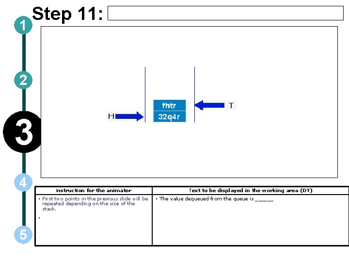1 Step 11: 2 3 4 Instruction for the animator • First two points 1 Step 11: 2 3 4 Instruction for the animator • First two points