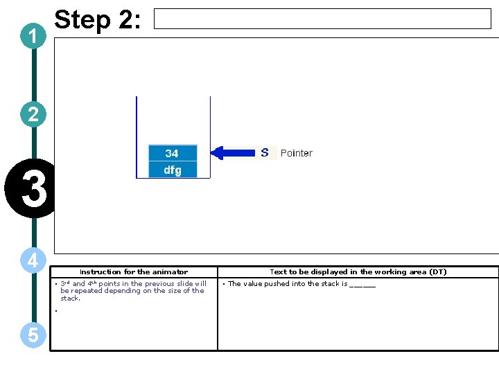 1 Step 2: 2 3 4 Instruction for the animator • 3 rd and 1 Step 2: 2 3 4 Instruction for the animator • 3 rd and