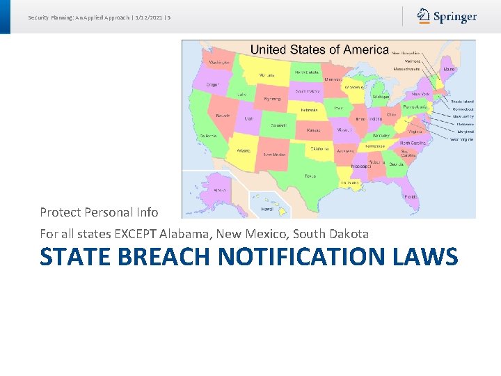 Security Planning: An Applied Approach | 3/12/2021 | 5 Protect Personal Info For all Security Planning: An Applied Approach | 3/12/2021 | 5 Protect Personal Info For all