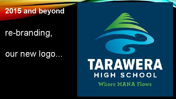 2015 and beyond re-branding, our new logo. . . 2015 and beyond re-branding, our new logo. . .