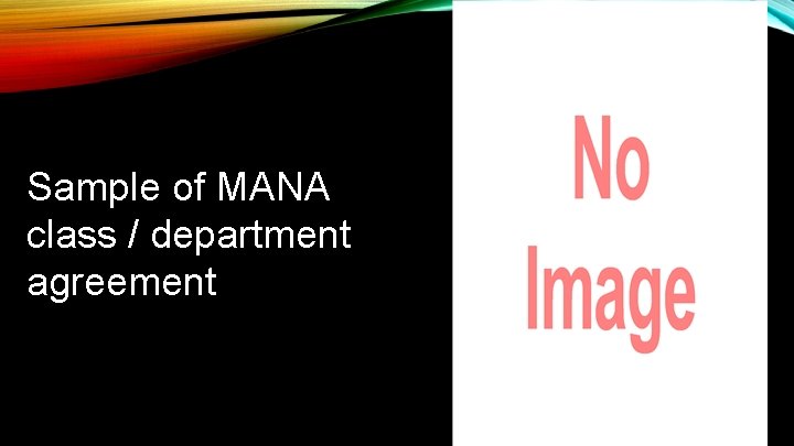 Sample of MANA class / department agreement Sample of MANA class / department agreement
