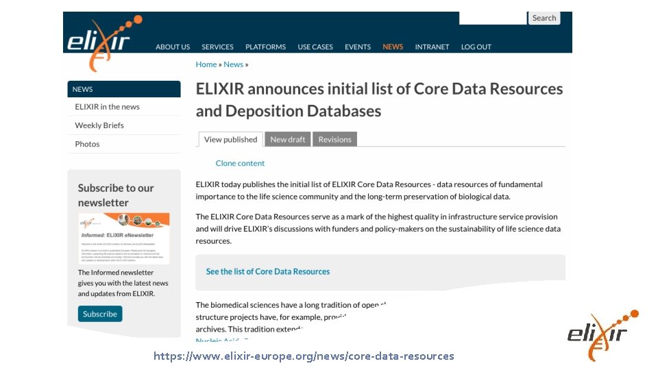 https: //www. elixir-europe. org/news/core-data-resources 